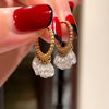ANSTER Customized Lab Grown Diamond Drop Earrings 9K/10K/14K/18K Gold Jewelry