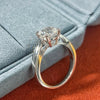 ANSTER 18K Gold Jewelry 1 Carat VVS2 E Color CVD Lab Grown Diamond Ring with IGI