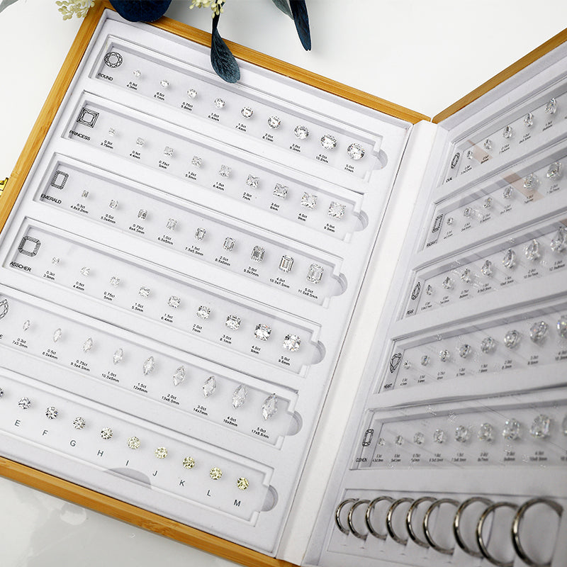 ANSTER Jewelry Tools Custom Stainless Steel Cubic Zirconia Size Shape Chart