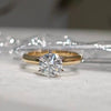 ANSTER 18K Gold Jewelry 1 Carat VVS2 CVD Lab Grown Diamond Ring with IGI