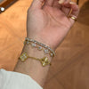 ANSTER Jewelry Customize 18K Solid Gold IGI 12ct Lab Grown Diamond Tennis Bracelet