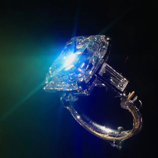 ANSTER Customized Lab Grown Diamond Ring 10.47ct Grace Kelly Engagement Ring for Cartier with IGI