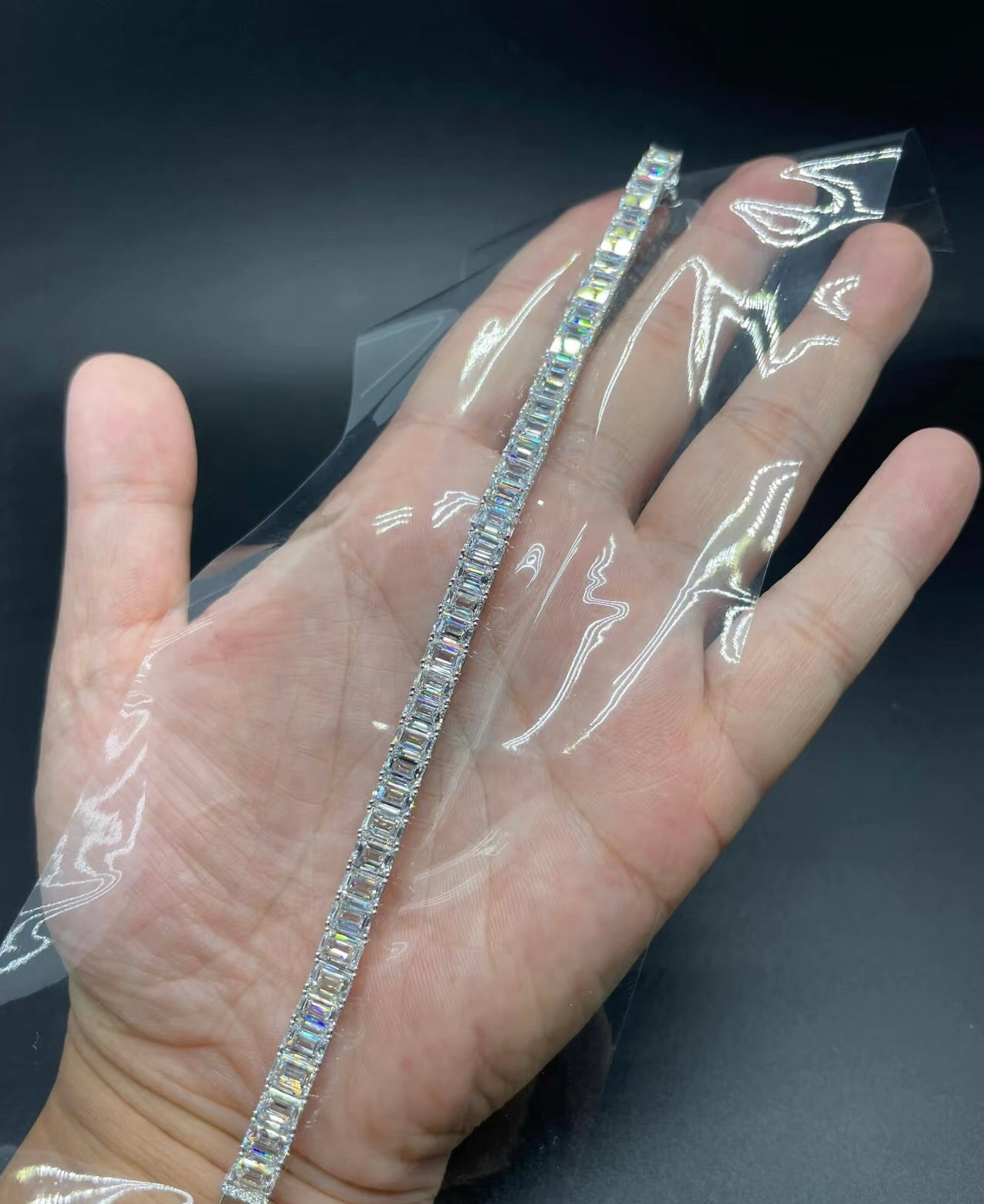 ANSTER Jewelry OEM IGI GIA PT950 Platinum VS VVS Lab Grown Diamond Bracelet