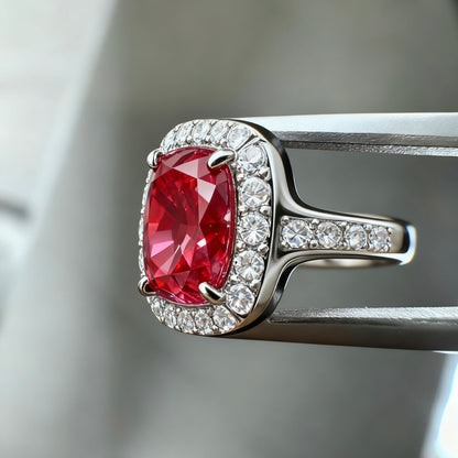 ANSTER Custom 1.53ct VVS2 Red Lab Grown Diamond Ring