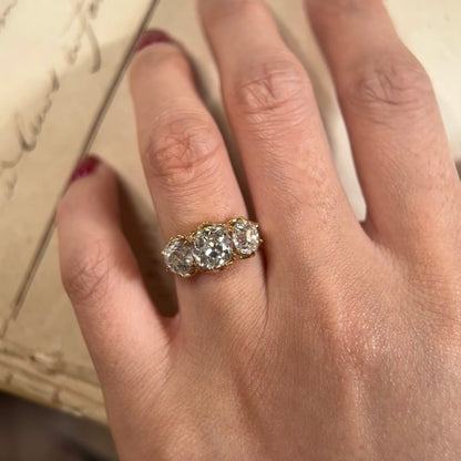 ANSTER Jewelry Anel de diamante ético feito à mão em ouro 18K com lapidação pera cultivado em laboratório 