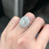 ANSTER Customized 2ct Oval cut Lab Grown Diamond Engagement Ring