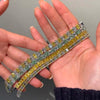 ANSTER Platinum Jewelry PT950 Fancy Lab Grown Diamond Tennis Bracelet with IGI
