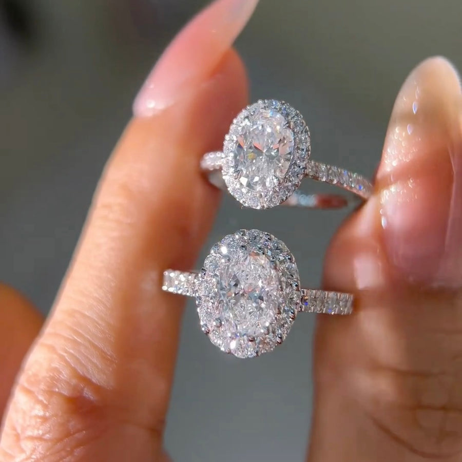 ANSTER Jewelry Brincos de diamante rosa cultivados em laboratório personalizados 