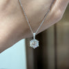 ANSTER Jewelry Anel de diamante ético feito à mão em ouro 18K com lapidação pera cultivado em laboratório 