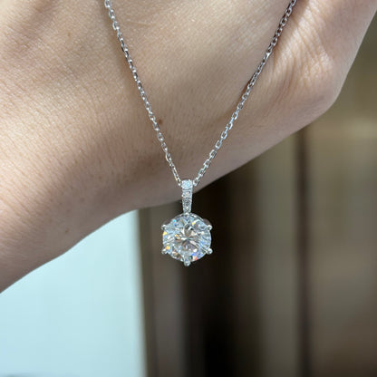 ANSTER Customized Wholesales Price Six Claw Lab Grown Diamond Pendant Necklace with IGI