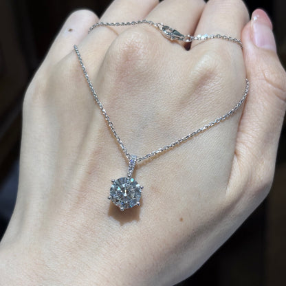 ANSTER Customized Wholesales Price Six Claw Lab Grown Diamond Pendant Necklace with IGI