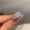 ANSTER Wholesales Price PT950 3ct Lab Grown Diamond Ring with IGI Butterfly Design