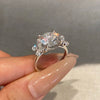 ANSTER Wholesales Price PT950 3ct Lab Grown Diamond Ring with IGI Butterfly Design