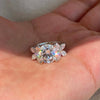 ANSTER Wholesales Price PT950 3ct Lab Grown Diamond Ring with IGI Butterfly Design