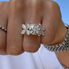 ANSTER Wholesales Price PT950 3ct Lab Grown Diamond Ring with IGI Butterfly Design
