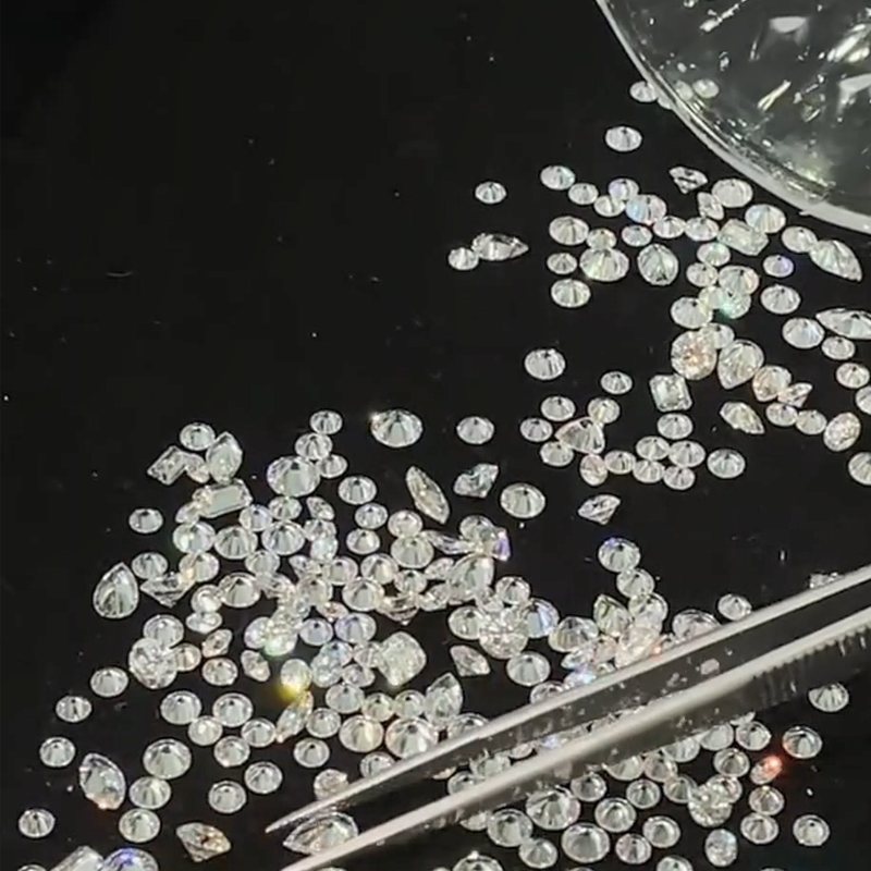 ANSTER Customized Lab Grown Diamond Drop Earrings 9K/10K/14K/18K Gold Jewelry