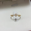 ANSTER Jewelry Anel de diamante ético feito à mão em ouro 18K com lapidação pera cultivado em laboratório 
