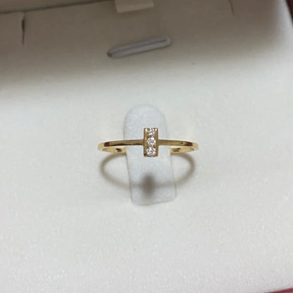ANSTER Wholesales Price Round cut Melee Lab Grown Diamond Ring with IGI 22K Gold Ring