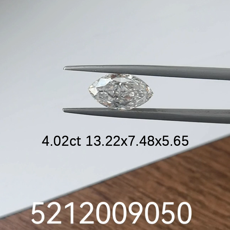 ANSTER Customized Fine Jewelry 4ct Marquise Cut Lab Grown Loose Diamond Ring