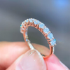 ANSTER Jewelry IGI GIA Customized 18K gold Ring Round Cut VVS Lab Grown Diamond Tennis Ring