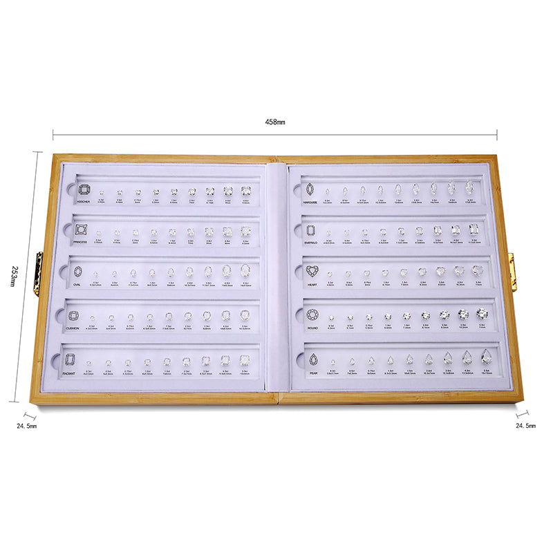 ANSTER Jewelry Setting Tools Cubic Zirconia Diamond Size Chart