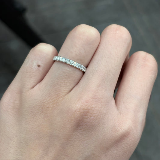 ANSTER Jewelry Anel de diamante ético feito à mão em ouro 18K com lapidação pera cultivado em laboratório 