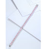 ANSTER Jewelry Custom Oval Cut Pink Lab Grown Diamond PT950 Platinum Bracelet