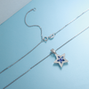 ANSTER Jewelry Customize Platinum PT950 Natural Star Series Gemstone Necklace