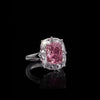 ANSTER Platinum Jewelry PT950 Ring 3 Carat CVD Fancy Lab Grown Diamond Ring with IGI