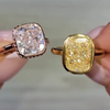 ANSTER Jewelry 18K Gold 2-5ct Fancy Color Lab Grown Diamond Ring with IGI