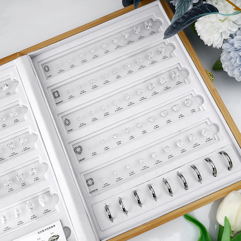 ANSTER Jewelry Tools Custom Stainless Steel Cubic Zirconia Size Shape Chart