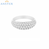ANSTER Customized Jewelry Round Cut Melee Lab Grown Diamond Ring with IGI
