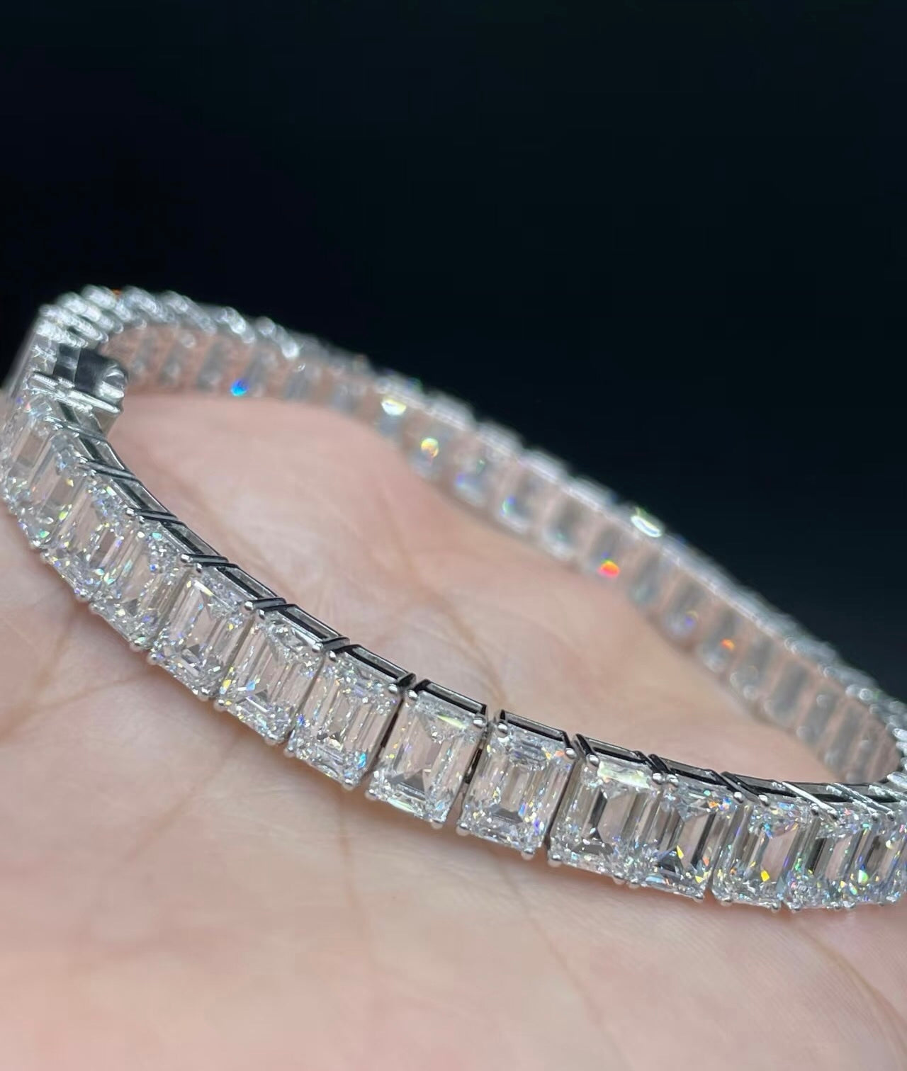 ANSTER Jewelry OEM IGI GIA PT950 Platinum VS VVS Lab Grown Diamond Bracelet