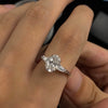 ANSTER Jewelry Customize 9K 10K 14K 18K Gold IGI 1ct 3ct Oval Cut Lab Grown Diamond Ring