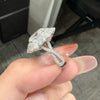 ANSTER Customized 2ct Oval cut Lab Grown Diamond Engagement Ring