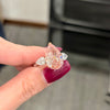 ANSTER Customized Jewelry 18K Gold Pear Cut 5.11ct Fancy Pink Lab Grown Diamond Ring with IGI
