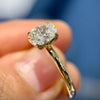 ANSTER 18K Gold Jewelry 1 Carat VVS2 E Color CVD Lab Grown Diamond Ring with IGI