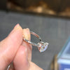 ANSTER Wholesales Price 18K White Gold Ring Four Claw 2ct Round cut Lab Grown Diamond Ring with IGI