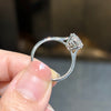 ANSTER Wholesales Price 18K White Gold Ring Four Claw 2ct Round cut Lab Grown Diamond Ring with IGI