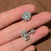 ANSTER Wholesales Price 4-5ct Round cut Lab Grown Diamonds Stud Earrings with IGI