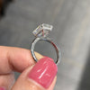 ANSTER Wholesales Price 18K White Gold 4ct Emerald cut Lab Grown Diamond Ring with IGI