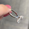 ANSTER Wholesales Price 18K White Gold 4ct Emerald cut Lab Grown Diamond Ring with IGI
