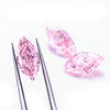 ANSTER 18K Gold Jewelry 1ct IGI VS2 VVS1 Fancy Pink Lab Grown Diamond Ring Sets