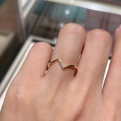 ANSTER Wholesales Price Round cut Melee Lab Grown Diamond Ring with IGI 22K Gold Ring