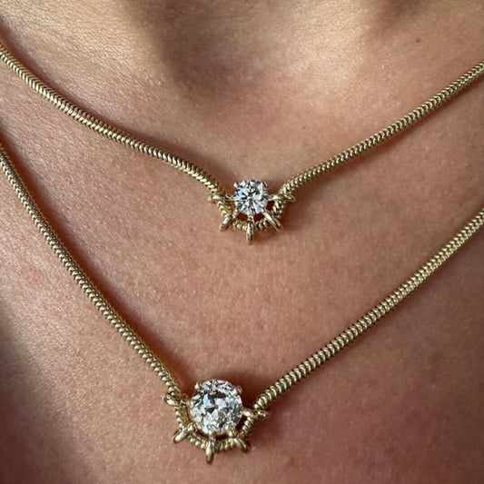 ANSTER Jewelry Custom IGI 18K Gold VVS Lab Grown Diamond Necklace