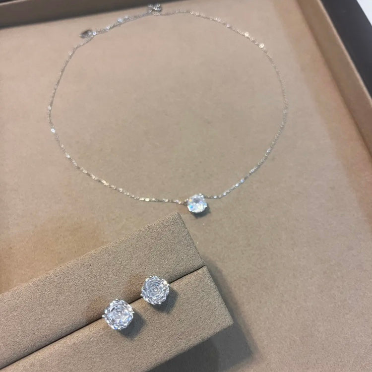 ANSTER Custom Love's Ambiton Zhaolusi Same Rose Cut Diamond Necklace Fine Jewelry Sets