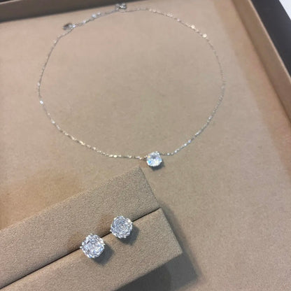 ANSTER Custom Love's Ambiton Zhaolusi Same Rose Cut Diamond Necklace Fine Jewelry Sets