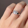 ANSTER 18K Gold Jewelry 1ct VS2 VVS1 Emerald Cut Lab Grown Diamond Men Ring with IGI
