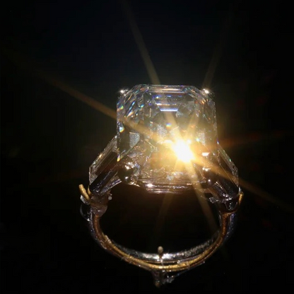 ANSTER Customized Lab Grown Diamond Ring 10.47ct Grace Kelly Engagement Ring for Cartier with IGI