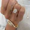 ANSTER Jewelry Customize 18K Gold IGI 8ct Oval Cut Lab Grown Diamond Ring